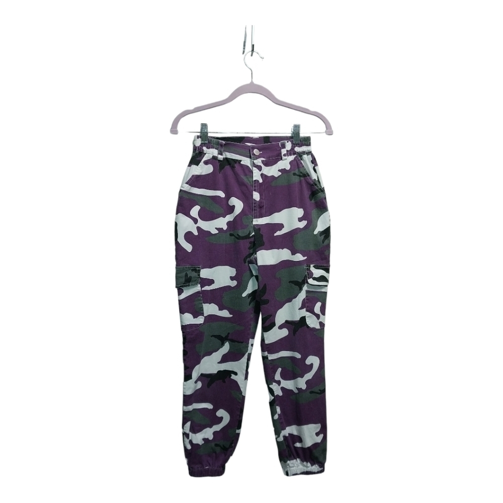 Purple Cameo Pants. Elastic Ankles. Size Small